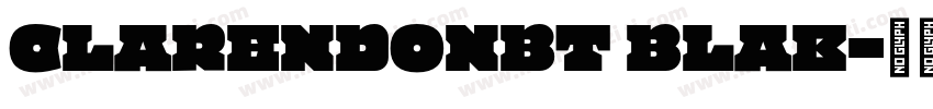 Clarendonbt blak字体转换
